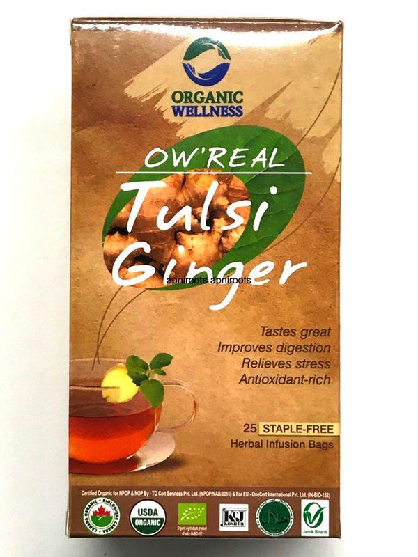 TULSI GINGER 25STAPLEFREE - apniroots Grocery